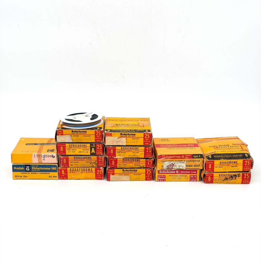 Vintage Used Kodak Movie Film Lot Super 8 Double 8mm Kodachrome Ektachrome